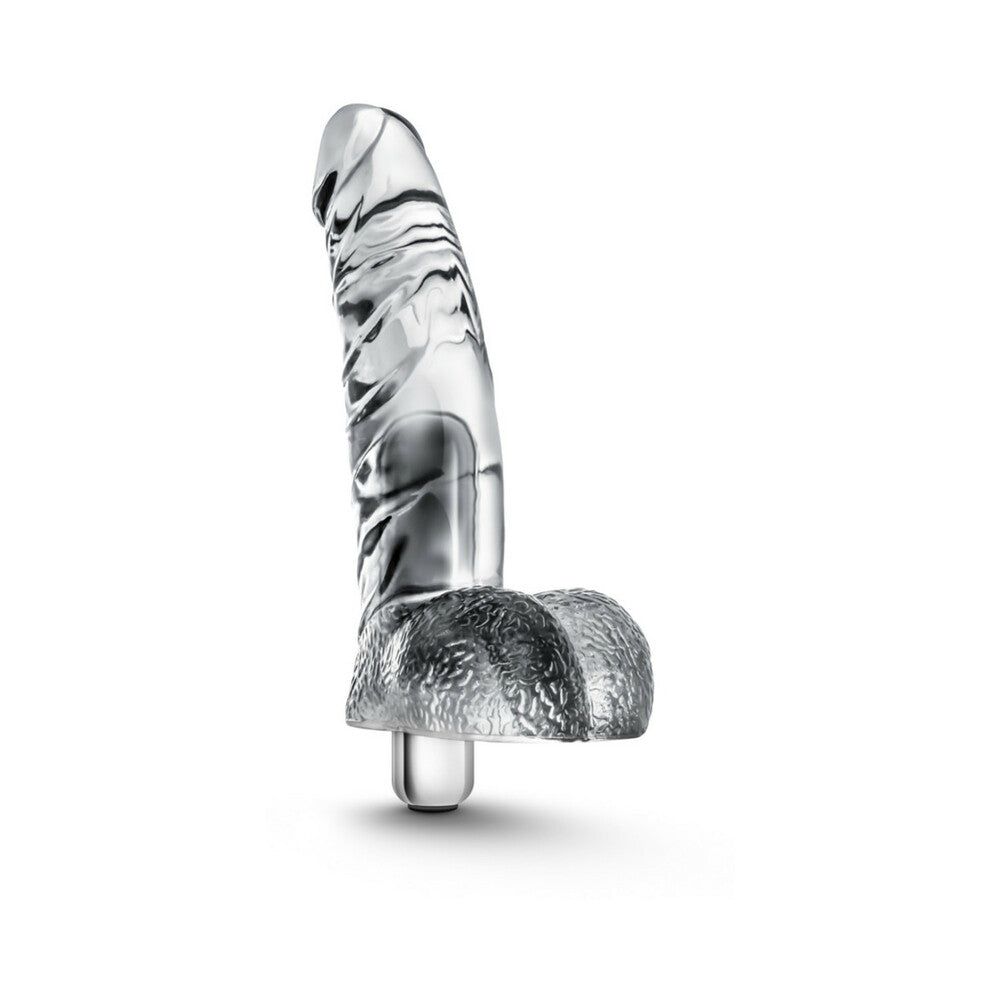 Naturally Yours Vibrating Ding Dong with Balls 6.5 in. Clear - Fantasies Boutique