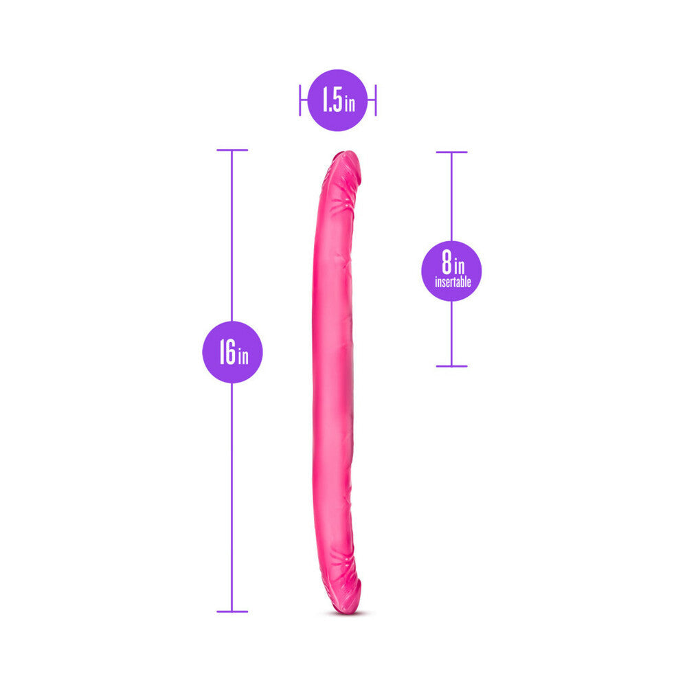 Blush B Yours 16 in. Double Dildo Pink - Fantasies Boutique