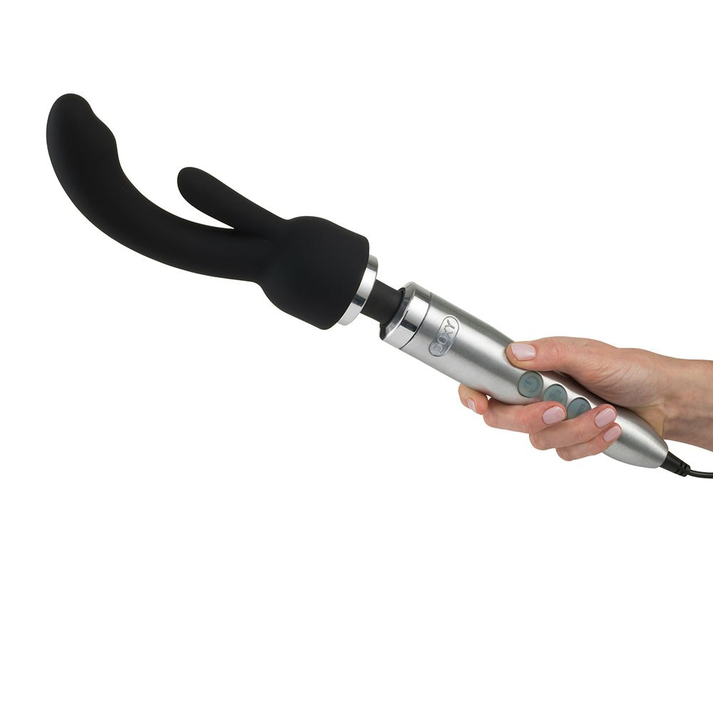 Doxy 3 Silicone Rabbit Wand Attachment Black - Fantasies Boutique