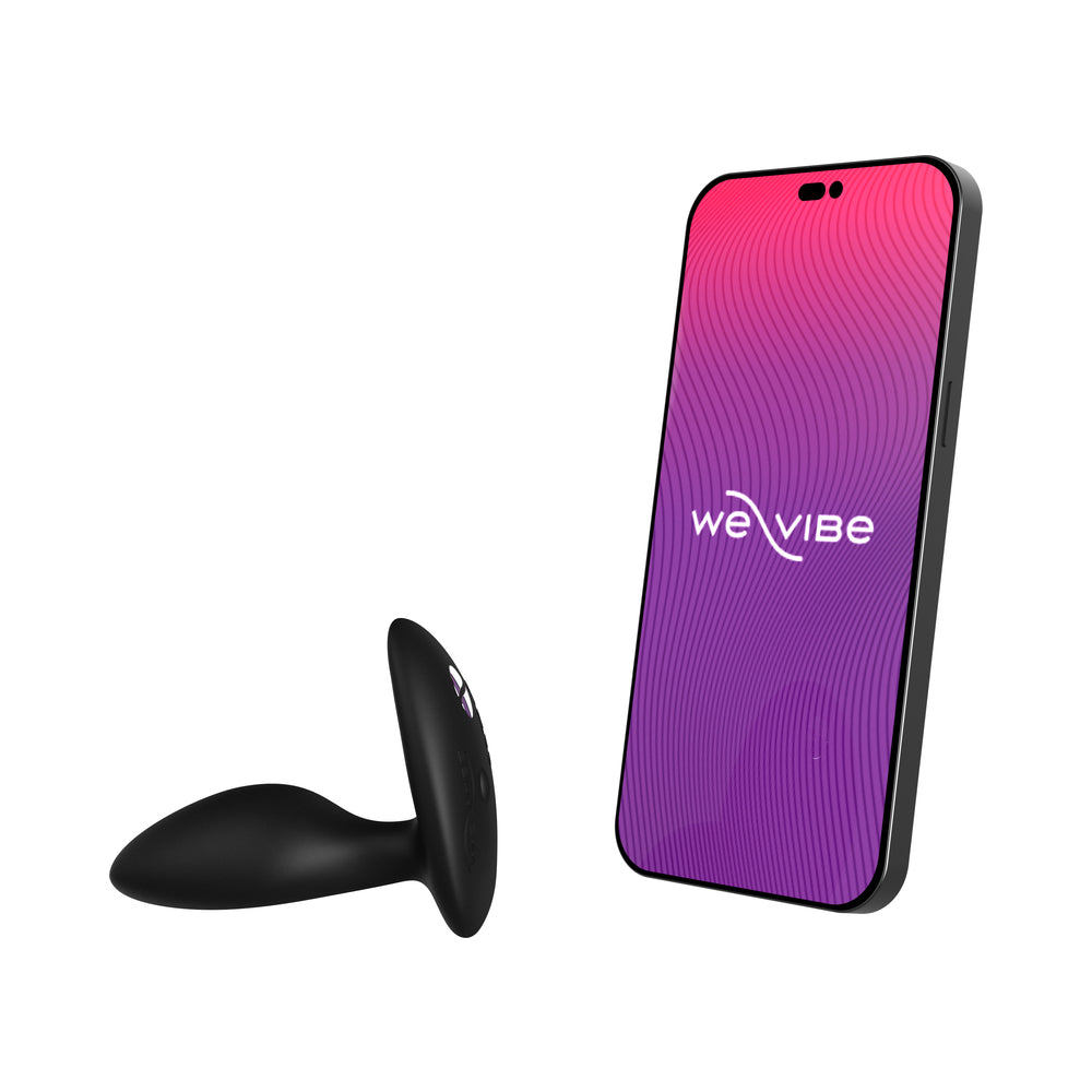 We-Vibe Ditto+ Rechargeable Remote-Controlled Silicone Vibrating Anal Plug Satin Black - Fantasies Boutique