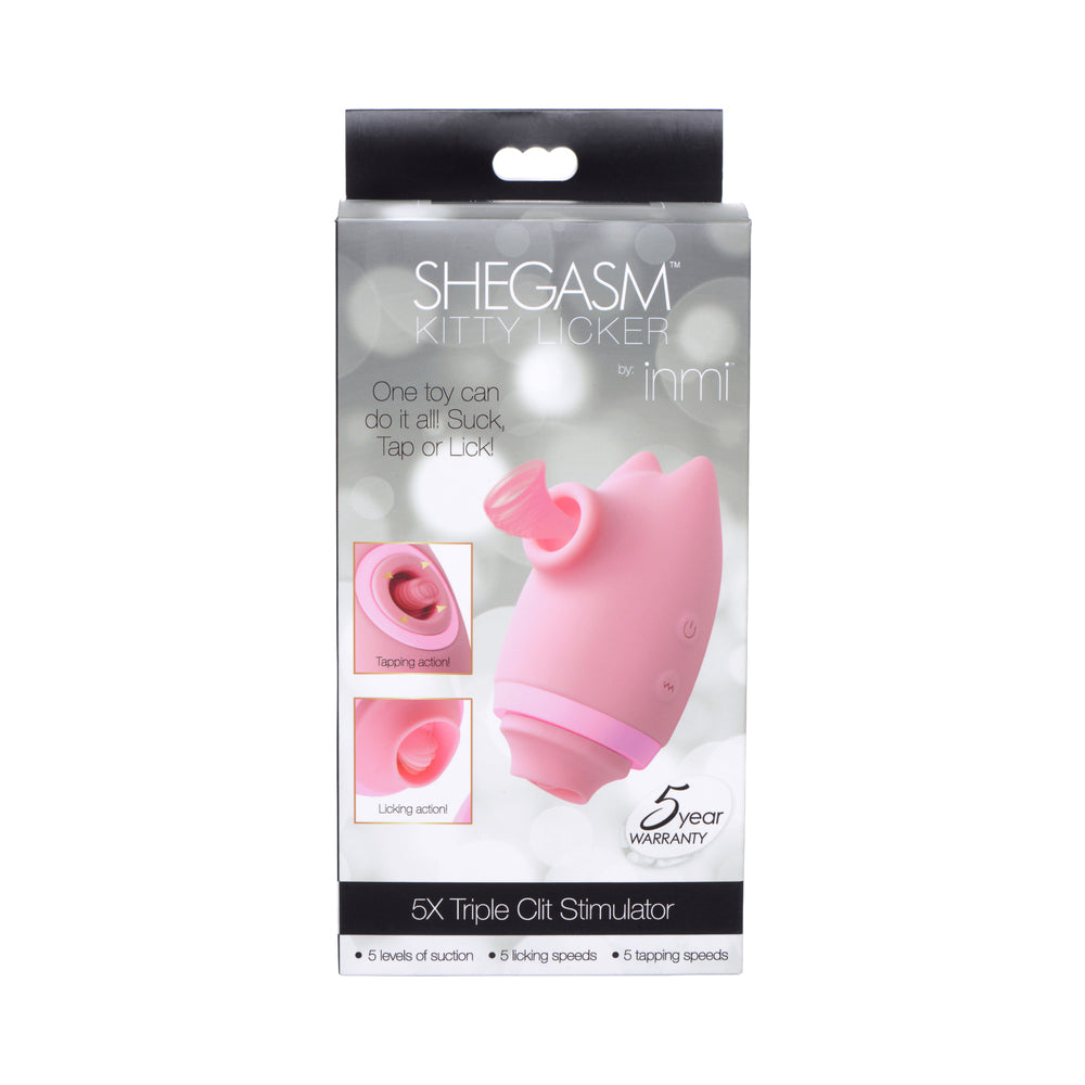 Shegasm Kitty Licker 5X 3-in-1 Clit Stimulator