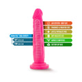 Neo 7.5 in. Dual Density Dildo Neon Pink - Fantasies Boutique