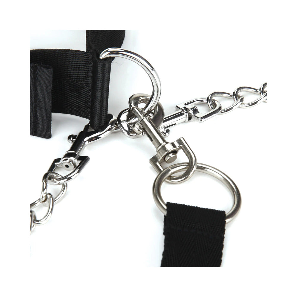 Lux Fetish Collar Cuffs & Leash Set - Fantasies Boutique