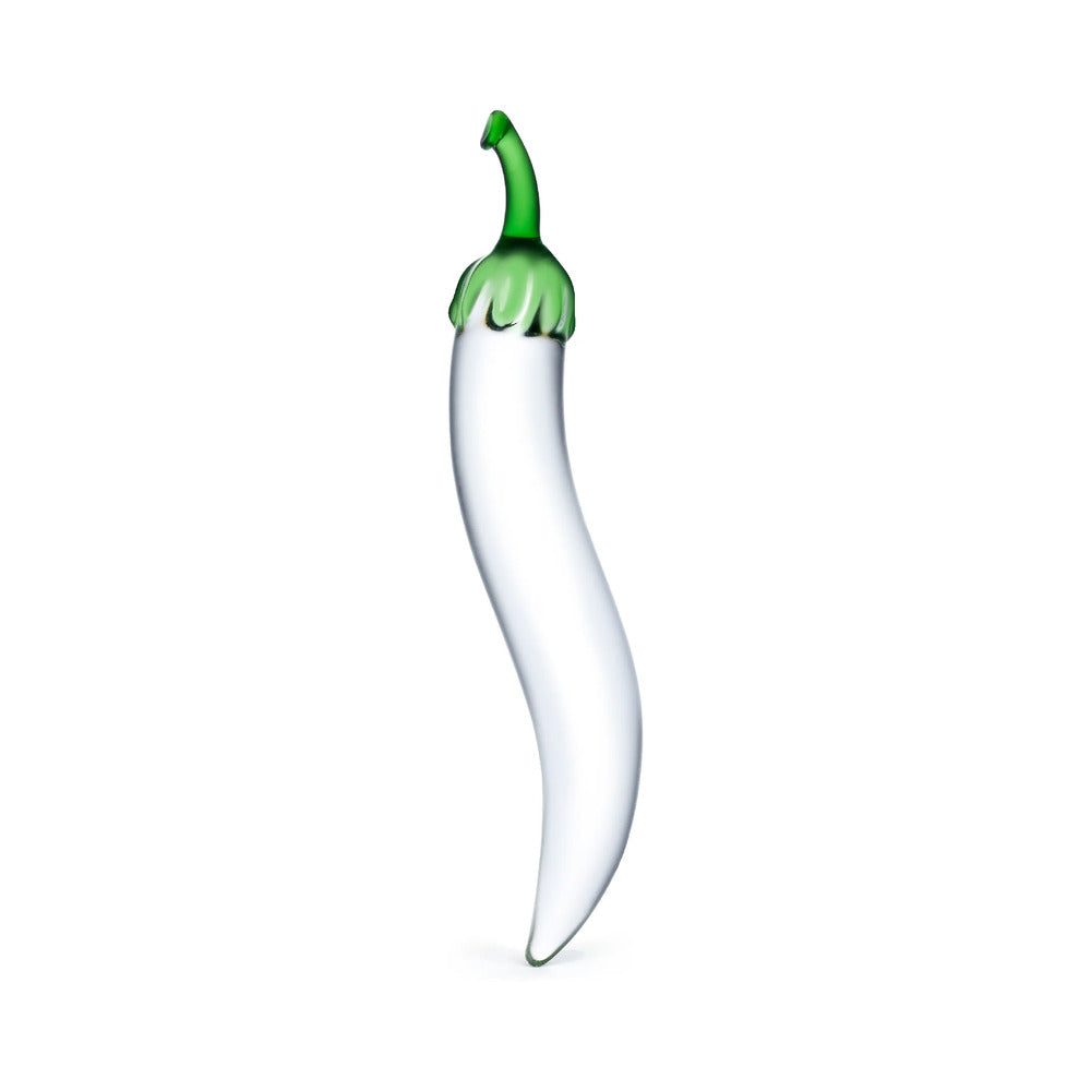 Glas 8.25 in. Glass Naturals Chili Pepper Dildo - Fantasies Boutique