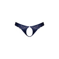Male Power Sassy Lace Open Ring Thong Navy L/XL