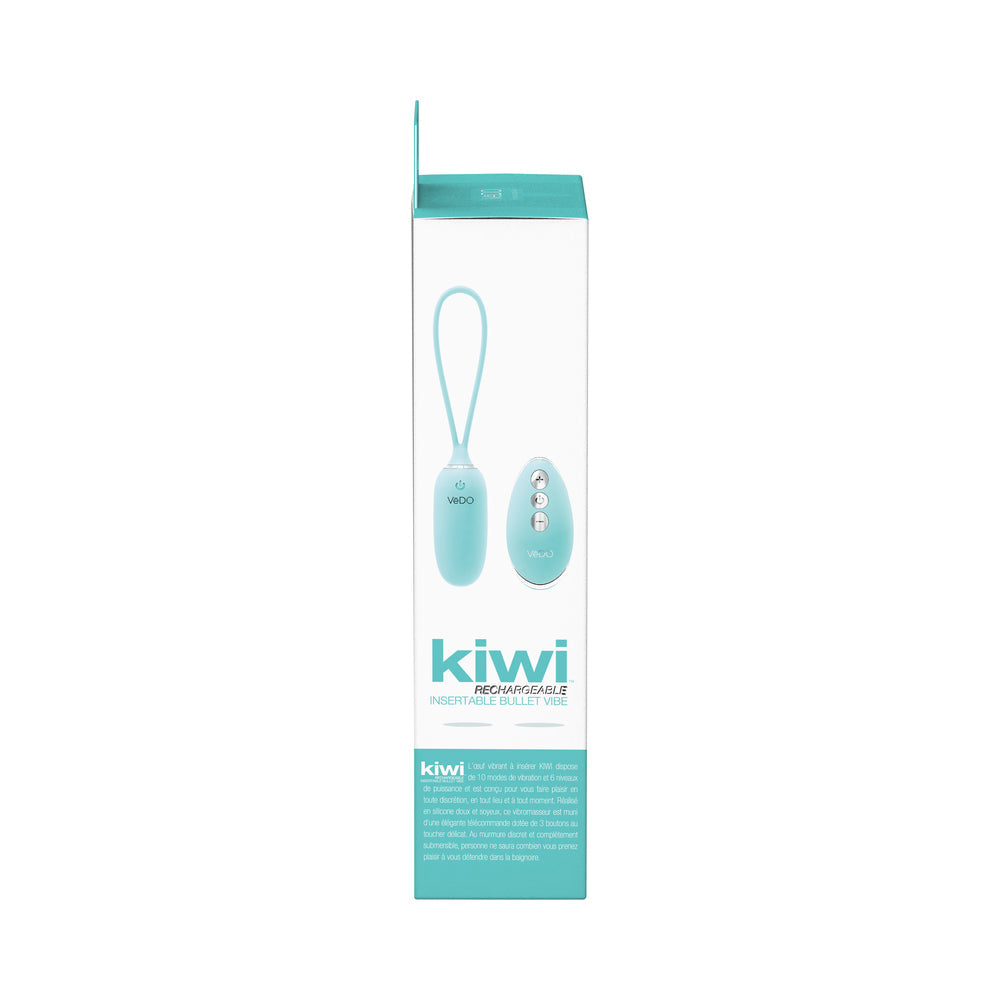 Vedo Kiwi Rechargeable Insertable Tease Me Turquise Bullet - Fantasies Boutique