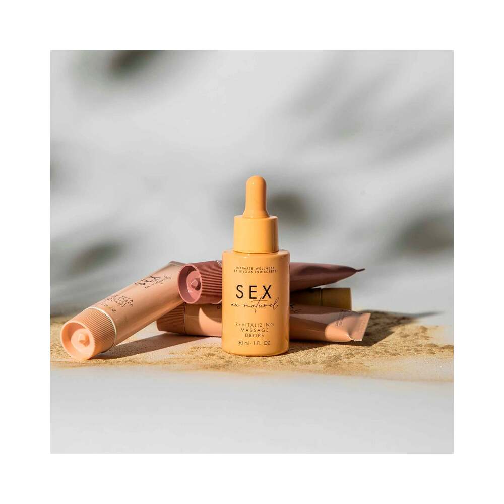 Bijoux Indiscrets Sex au Naturel Revitalizing Massage Drops 1 oz. - Fantasies Boutique