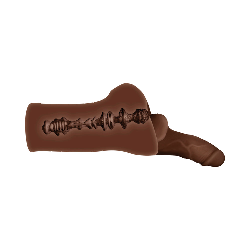 Gender X Backdoor Bash Stroker With Shaft Brown 2.5lbs - Fantasies Boutique