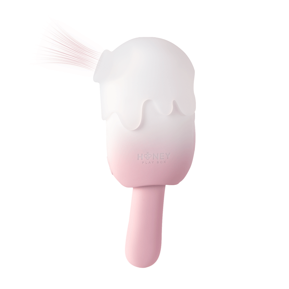 Honey Play Box Bite Me Sucking Tapping & Vibrating Cream Pop Stimulator - Fantasies Boutique