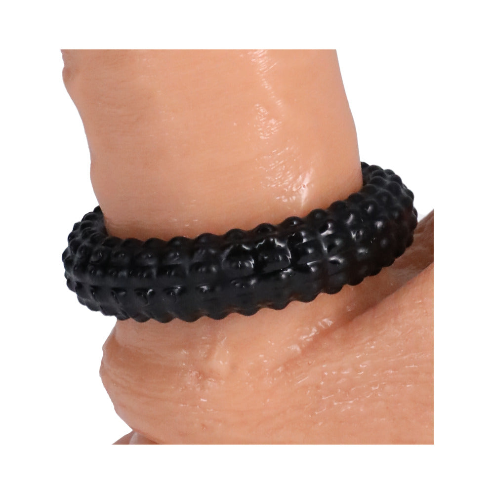 Rock Solid Radial Black C Ring in a Clamshell - Fantasies Boutique