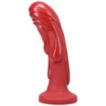 Tantus Magma Textured Fantasy Dildo Crimson - Fantasies Boutique