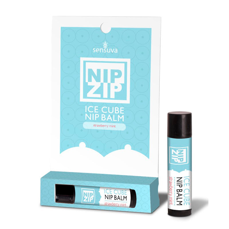 Sensuva Nip Zip Ice Cube Nipple Balm Strawberry Mint - Fantasies Boutique