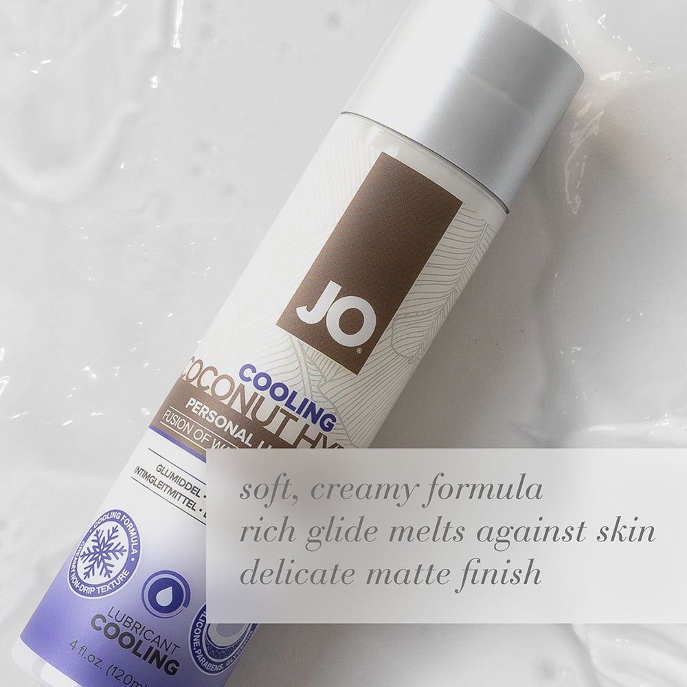 JO Coconut Hybrid Cooling Lubricant 4 oz. - Fantasies Boutique