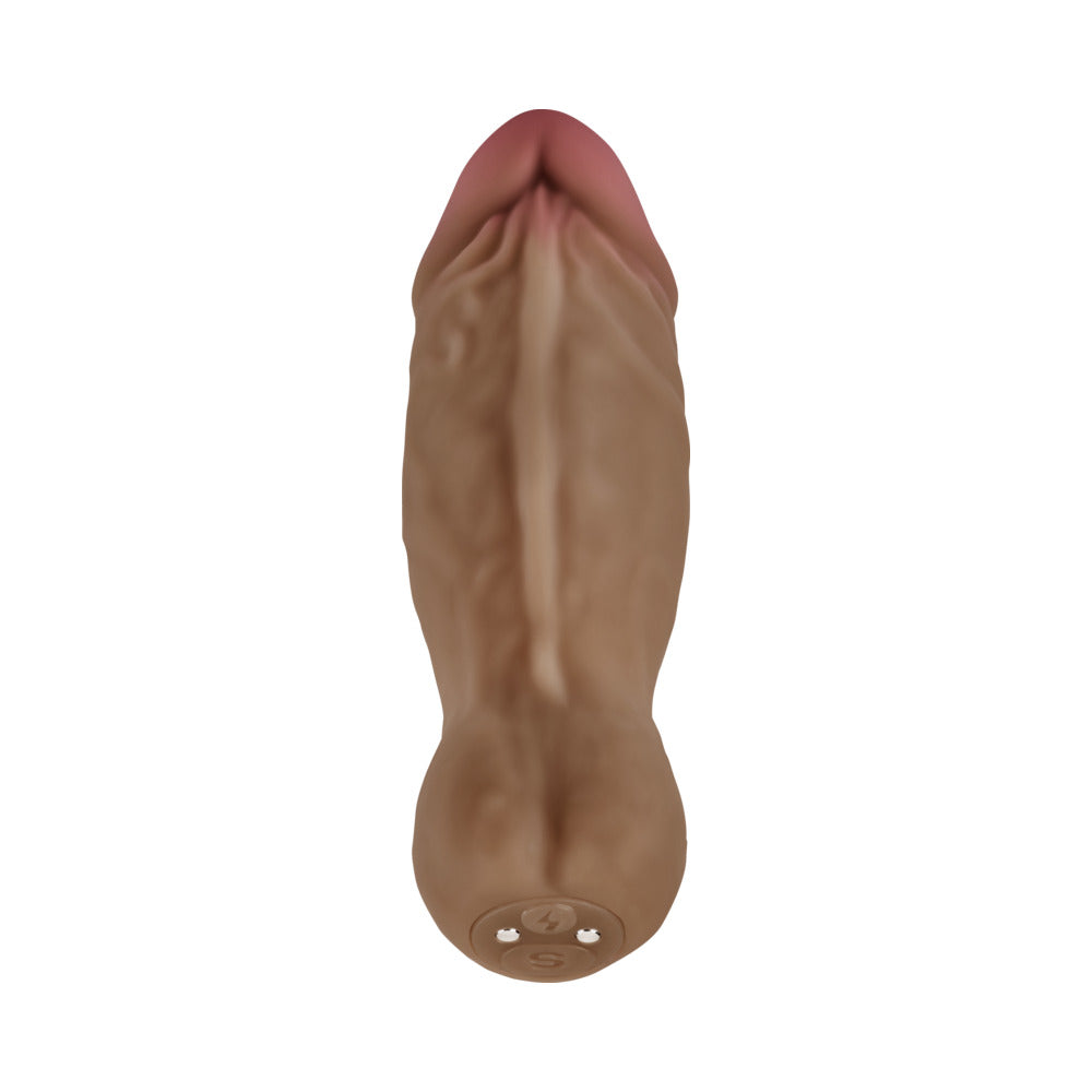 Shaft Bullet Rechargeable Realistic Silicone Mini Vibrator Oak - Fantasies Boutique