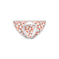 Magic Silk Sweet Treats Split Back & Crotchless Panty with Lube Peach S/M