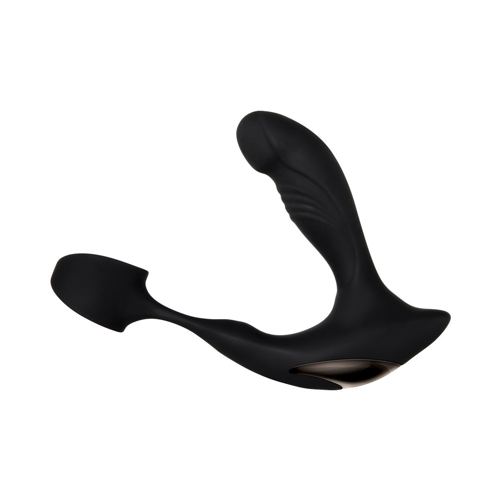 Zero Tolerance Strapped & Tapped Heating, Vibrating Prostate Massager, C-Ring Black