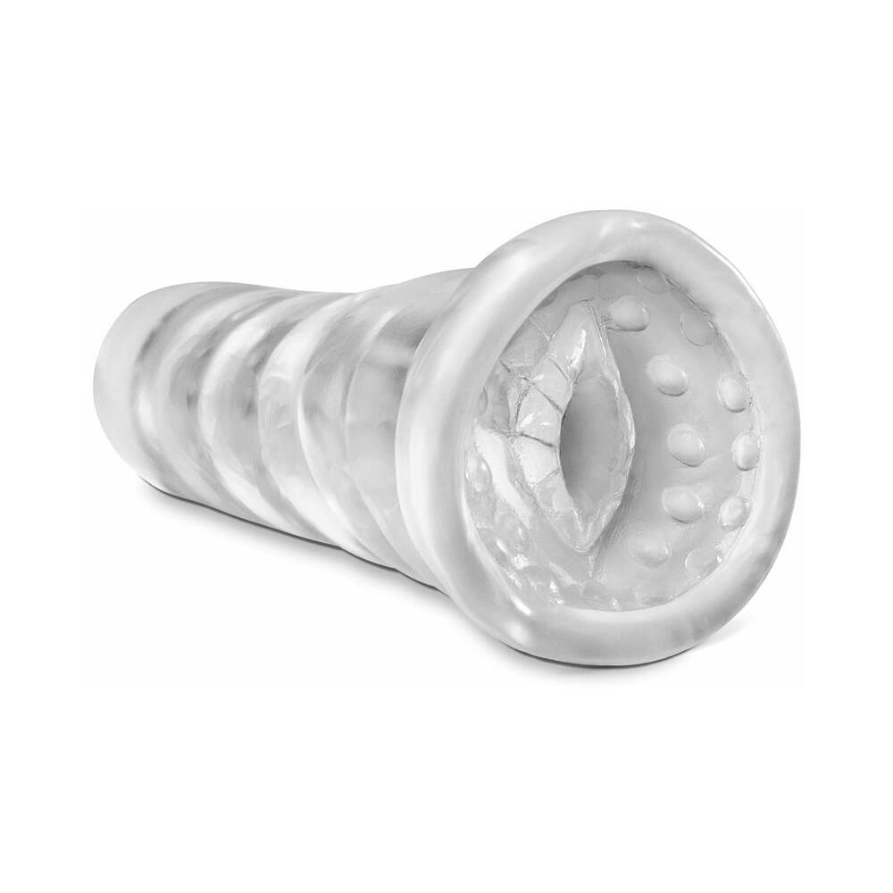 PDX HEAD-Master Snatch Vaginal Stroker Clear - Fantasies Boutique