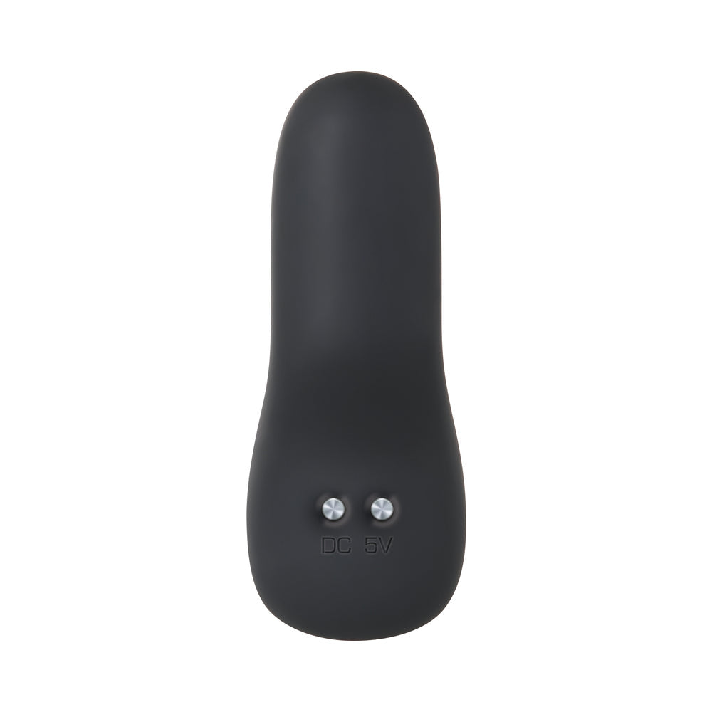 Evolved Plug & Play Rechargeable Remote-Controlled Vibrating Silicone Anal Plug Black - Fantasies Boutique