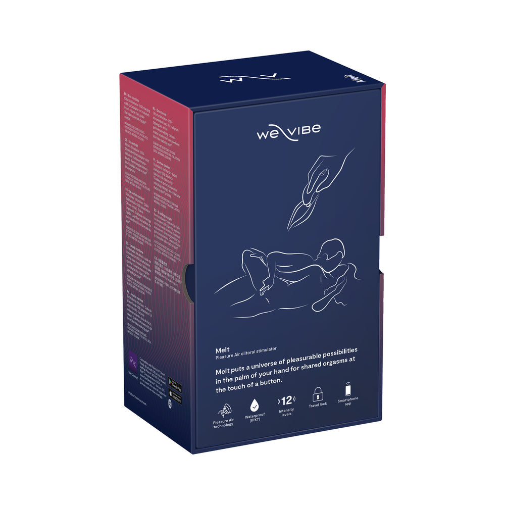 We-Vibe Melt Rechargeable Silicone Pleasure Air Clitoral Stimulator Midnight Blue - Fantasies Boutique