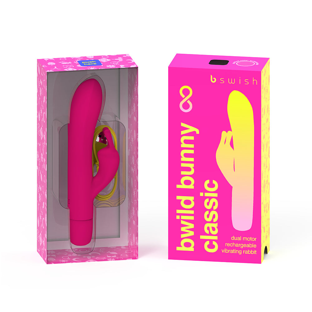 B Swish Bwild Bunny Infinite Classic Vibrator Sunset Pink - Fantasies Boutique