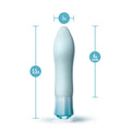Blush Oh My Gem Ardor Rechargeable Warming Silicone Tapered Vibrator Aquamarine - Fantasies Boutique