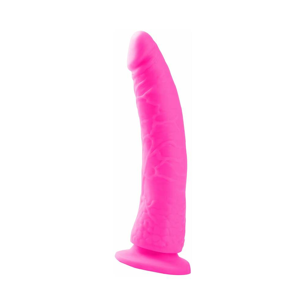 Pipedream Neon Slim 7 Realistic 7 in. Dildo With Suction Cup Pink - Fantasies Boutique