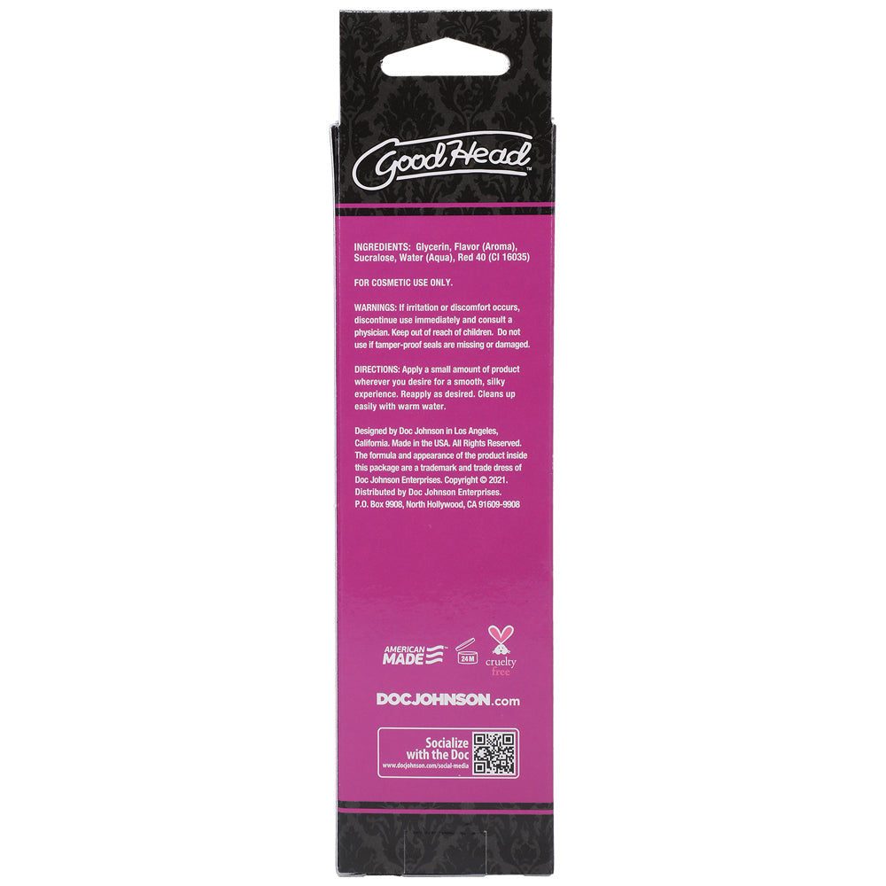 GoodHead Warming Head Oral Delight Gel Watermelon 4 oz. - Fantasies Boutique