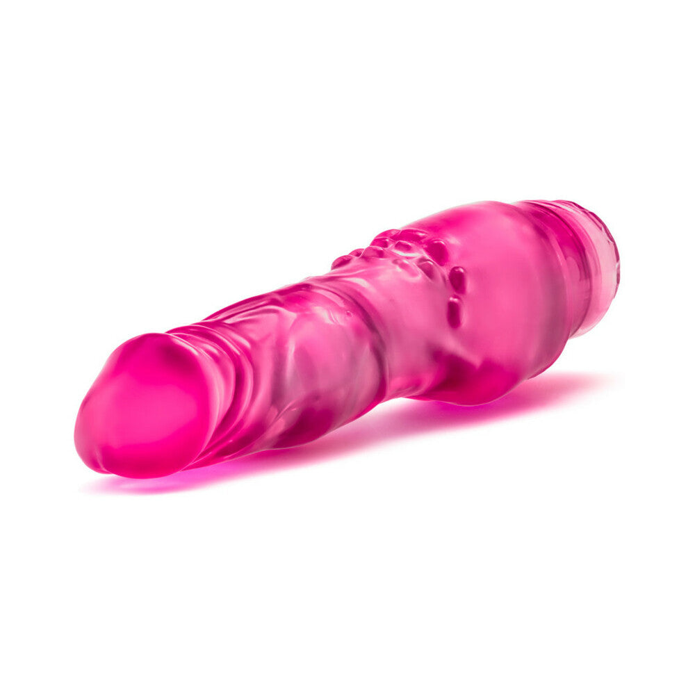 B Yours Vibe 4 Realistic 8 in. Vibrating Dildo Pink - Fantasies Boutique
