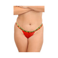Fantasy Lingerie Vibes Trippy Vibes Pack 3-Piece Lace Thong Panty Set Black/Red/Pink Queen Size - Fantasies Boutique