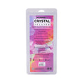 Crystal Jellies Curved Realistic Cock with Balls 7 in. Purple