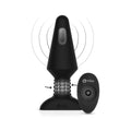 b-Vibe Rimming XL Rotating and Vibrating Remote Control Plug Black - Fantasies Boutique