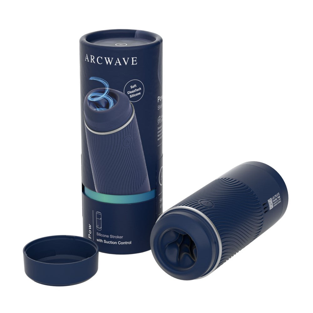 Arcwave Pow Silicone Stroker with Suction Control Blue - Fantasies Boutique
