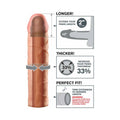 Fantasy X-tensions Perfect 2 in. Extension Beige - Fantasies Boutique