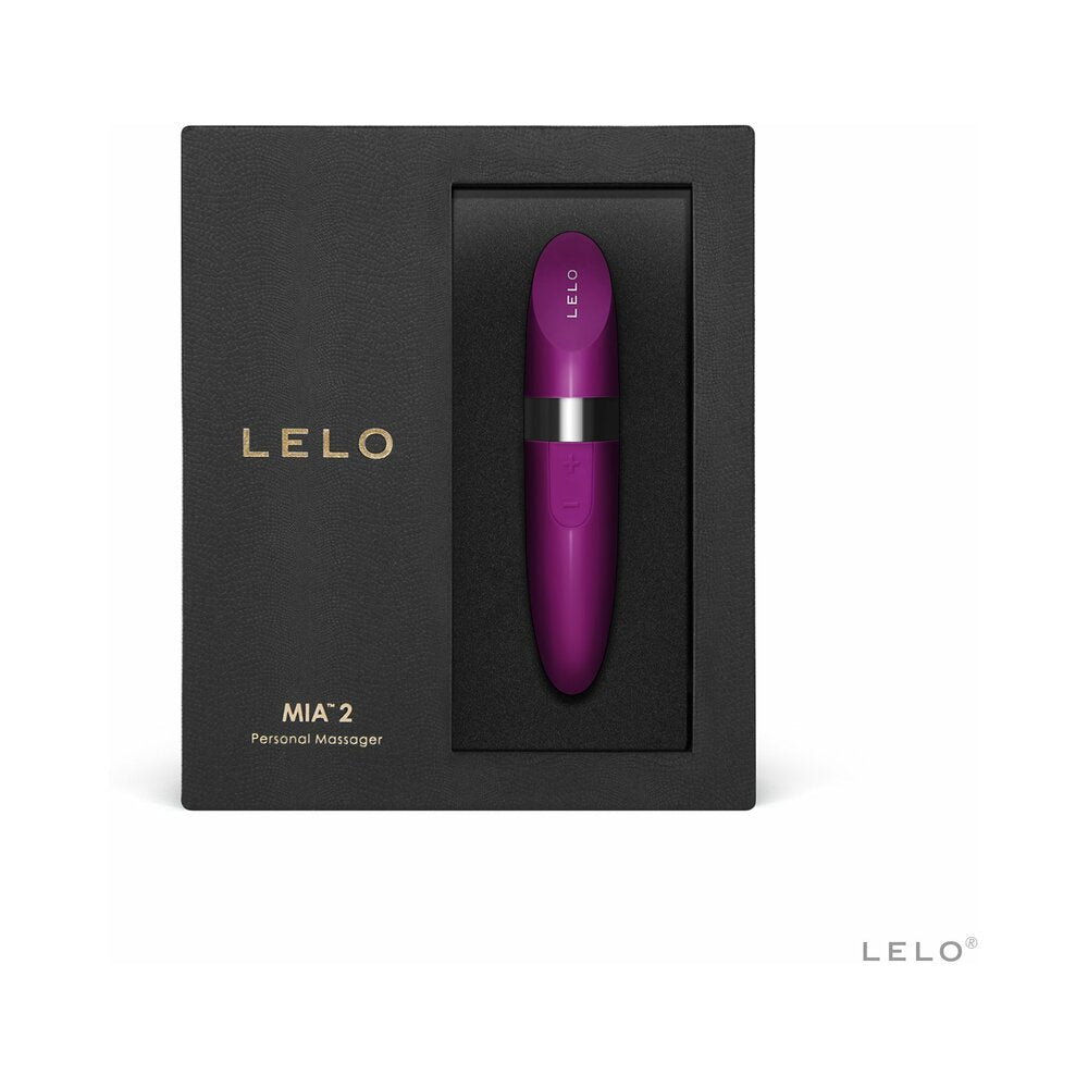 LELO MIA 2 Rechargeable Lipstick Vibrator Deep Rose - Fantasies Boutique