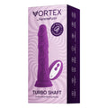 FemmeFunn Vortex Turbo Shaft 2.0 8 in. Vibrating Rotating Dildo Purple - Fantasies Boutique
