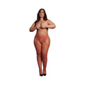 Le Desir Suspender Pantyhose with Strappy Waist Sunset Glow Queen Size