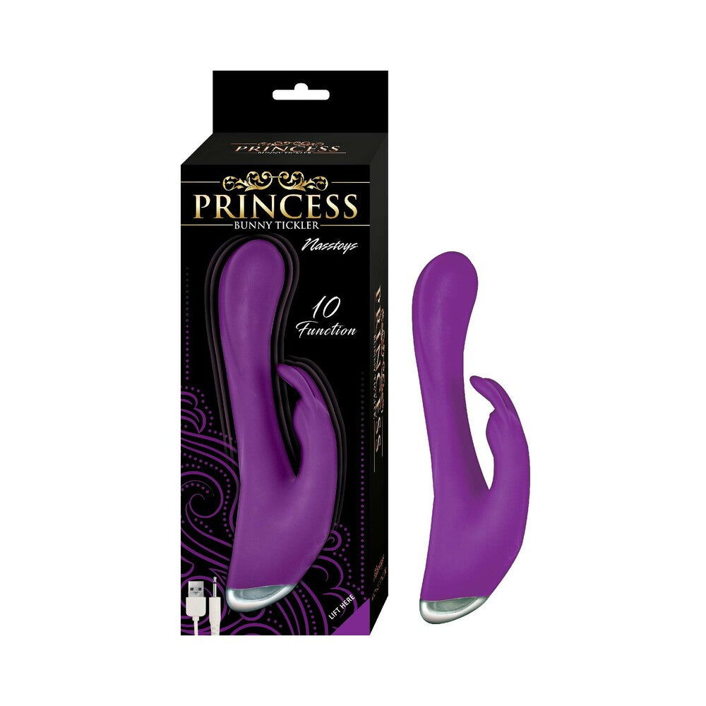 Princess Bunny Tickler Dual Stimulator Silicone Purple - Fantasies Boutique
