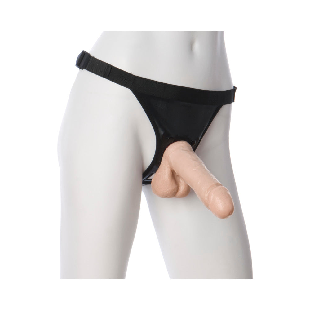 Vac-U-Lock - 6 Inch Realistic Cock White - Fantasies Boutique