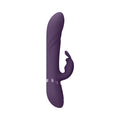 VIVE NARI Rechargeable Silicone G-Spot Rabbit Vibrator with Rotating Beads Purple - Fantasies Boutique