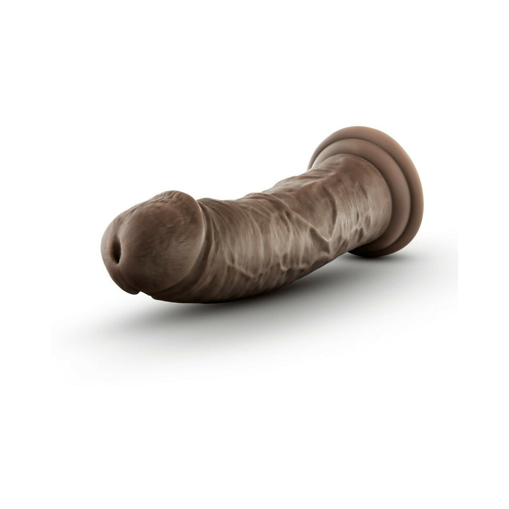 Blush Dr. Skin Glide Realistic 8 in. Self-Lubricating Dildo with Suction Cup Brown - Fantasies Boutique