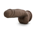 Blush Au Naturel 7 in. Fat Boy Posable Dual Density Dildo with Balls & Suction Cup Brown - Fantasies Boutique