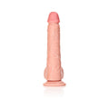 RealRock Realistic 11 in. Straight Dildo With Balls and Suction Cup Beige - Fantasies Boutique