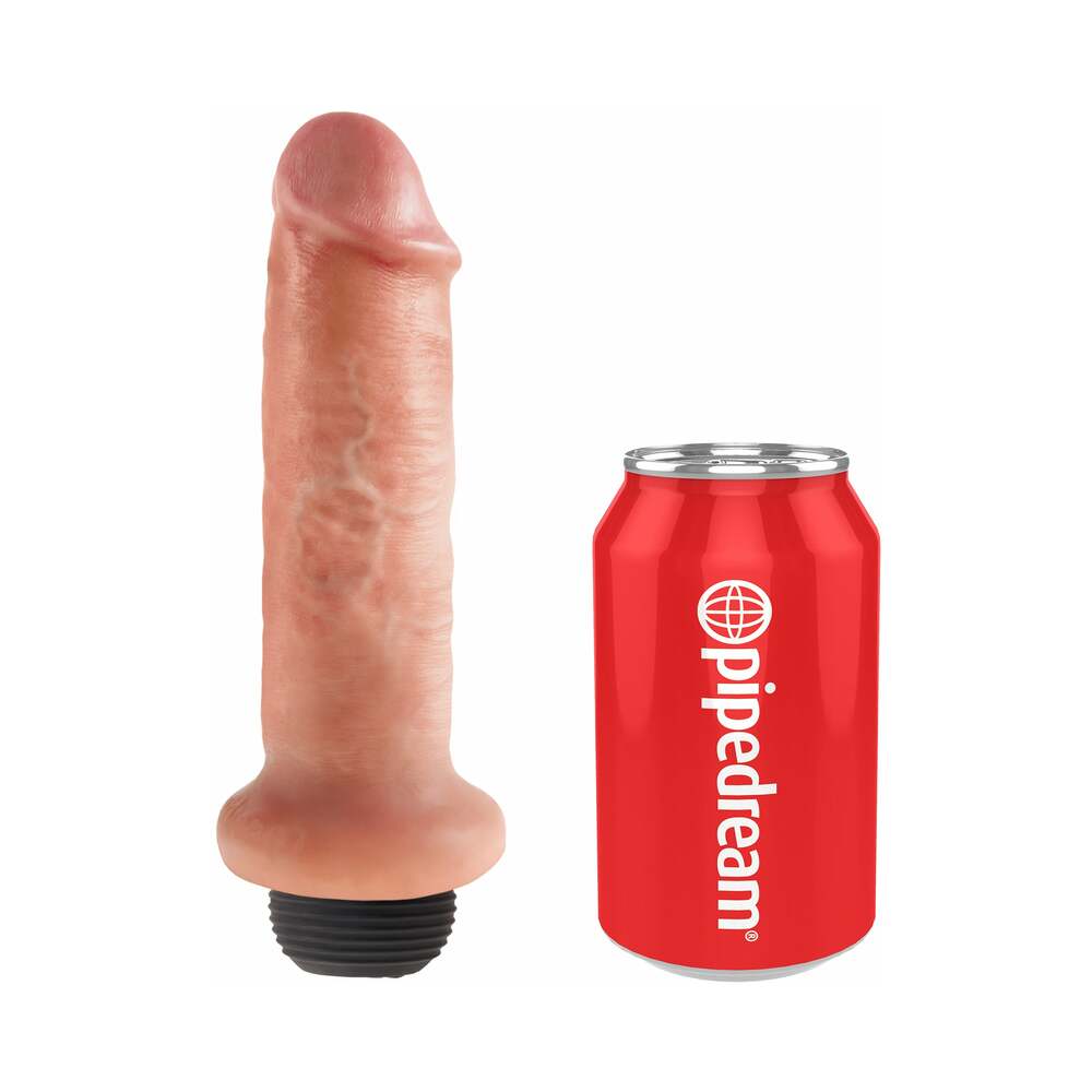 King Cock 6 in. Squirting Cock Realistic Dildo Beige - Fantasies Boutique