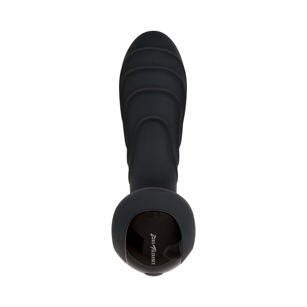 Zero Tolerance The Gentleman Rechargeable Vibrating Silicone Prostate Massager Black - Fantasies Boutique