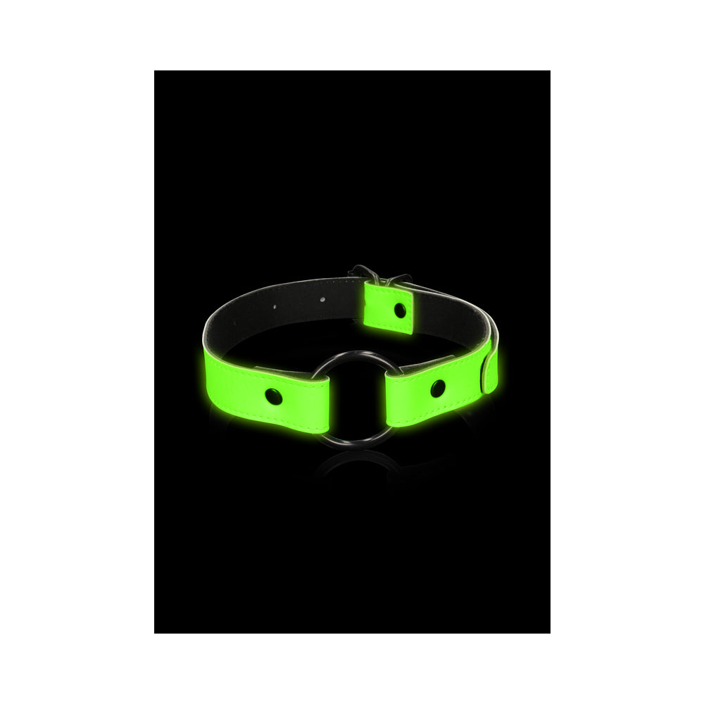 Ouch! Glow in the Dark O-Ring Gag Neon Green