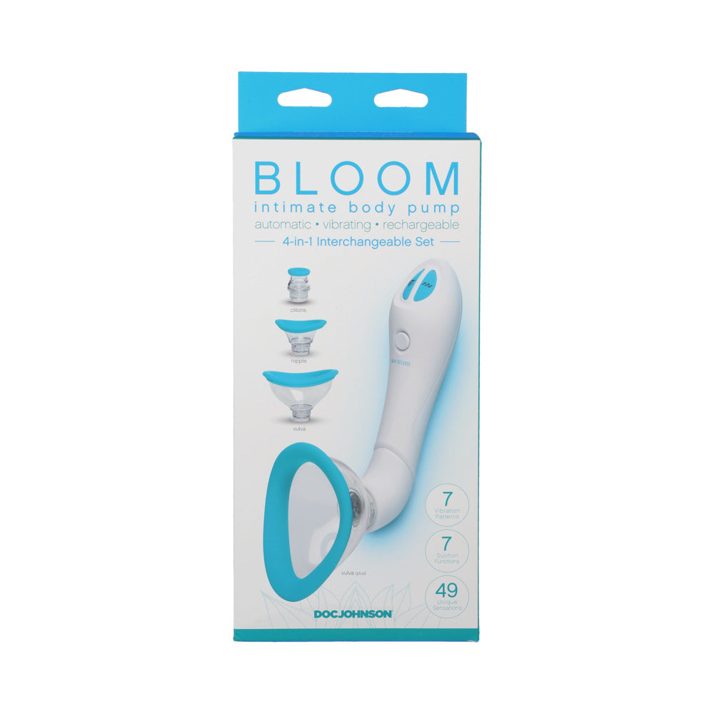 Bloom - Intimate Body Pump - Automatic - Vibrating - Rechargeable Blue/White - Fantasies Boutique