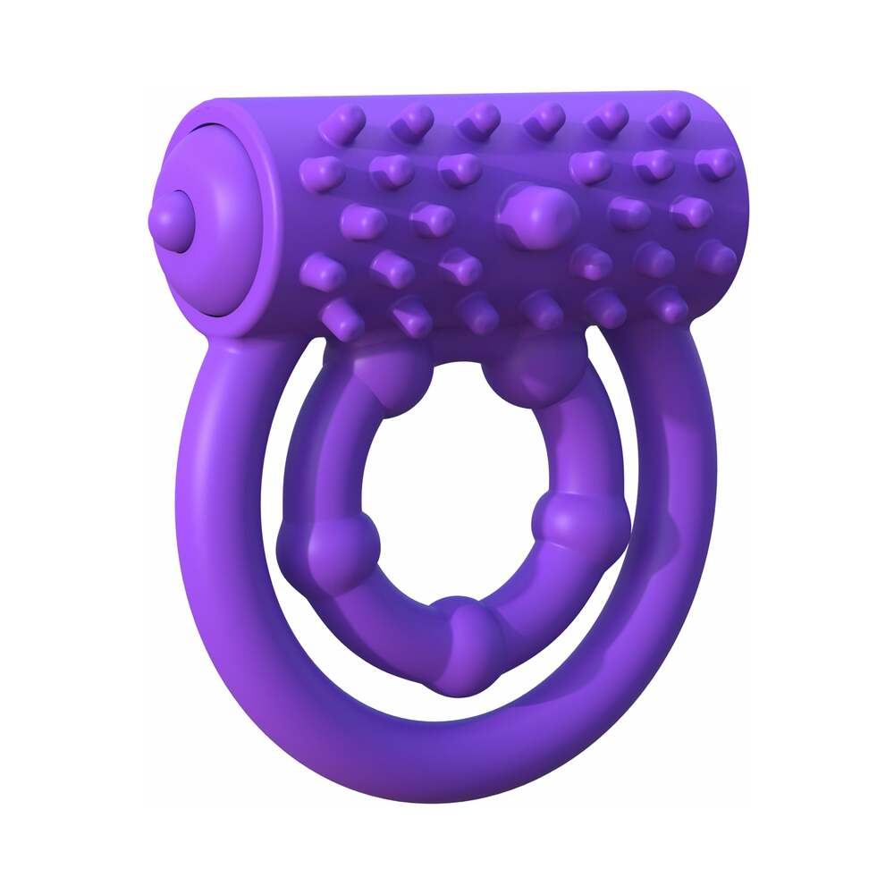 Fantasy C-Ringz Silicone Vibrating Prolong Performance Ring Purple - Fantasies Boutique