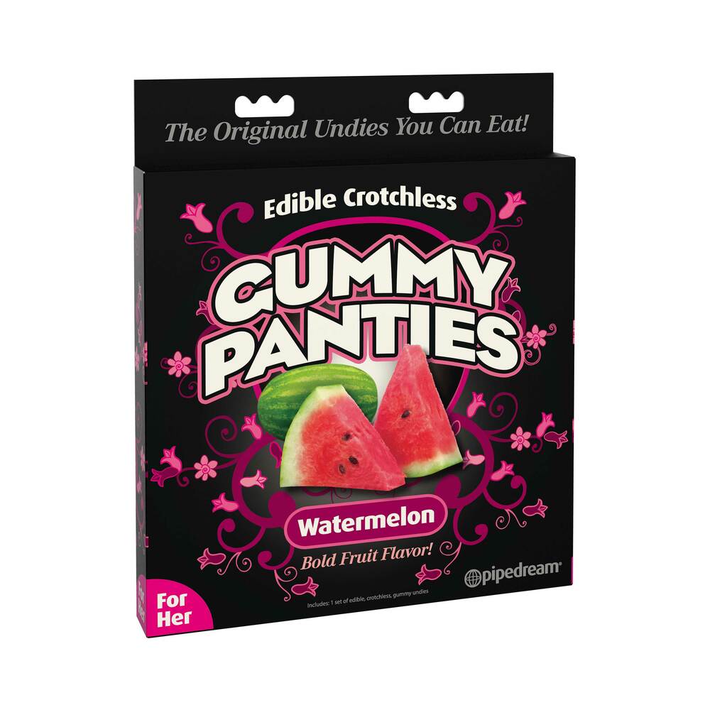 Pipedream Edible Crotchless Gummy Panties Watermelon Flavor - Fantasies Boutique