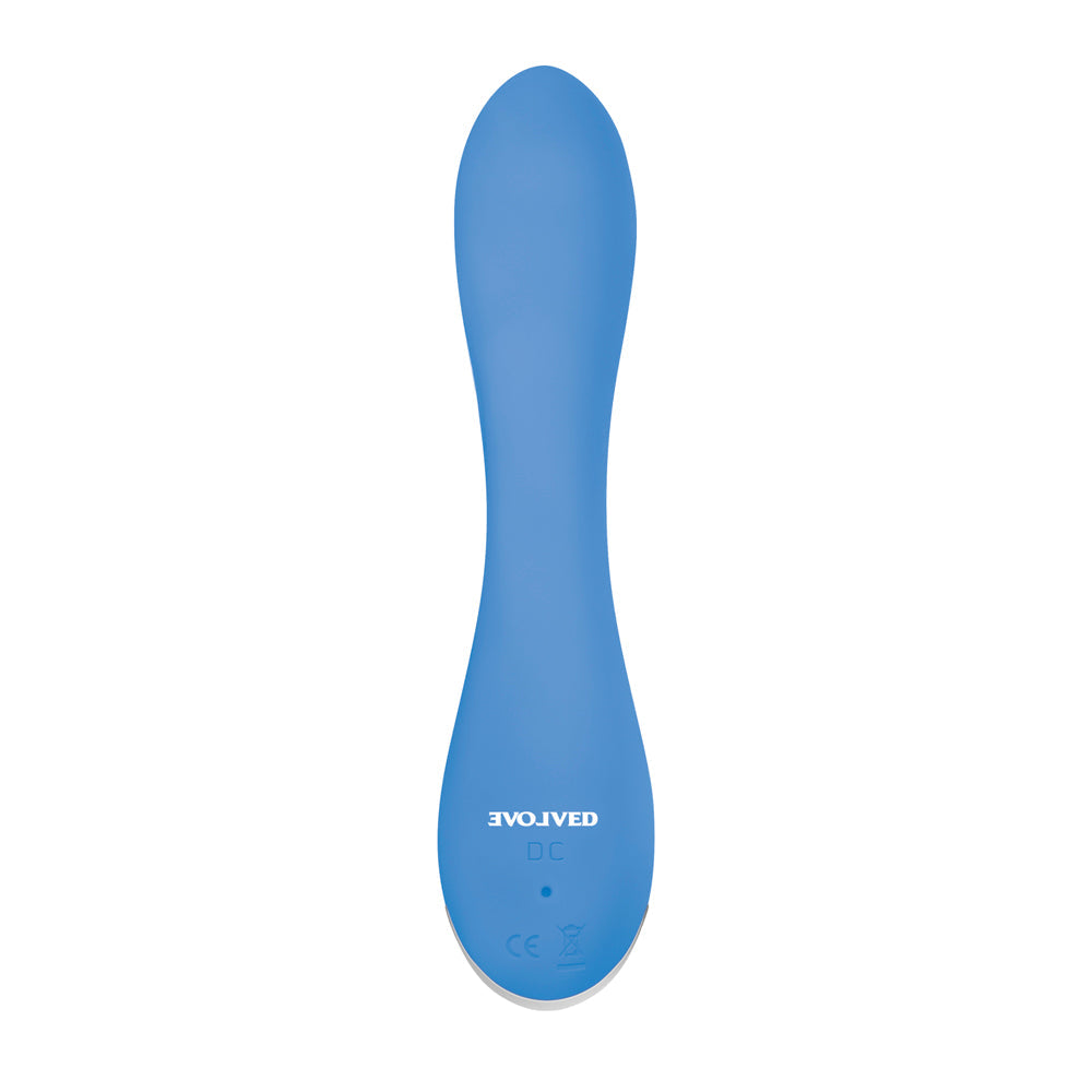 Evolved Blue Crush Rechargeable Silicone G-Spot Vibrator Blue - Fantasies Boutique
