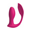 3Some Double Ecstasy Dual Stimulation Silicone Vibrator Red - Fantasies Boutique